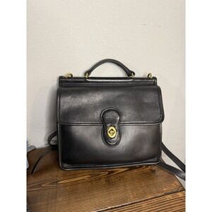 Vintage Black Coach Willis Bag 9927 Crossbody & Top Handle Purse